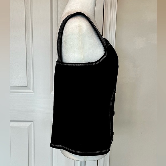 NWOT Anthropologie’s eri+ali Structured Button-Down Square Neck Top, L - Picture 7 of 10